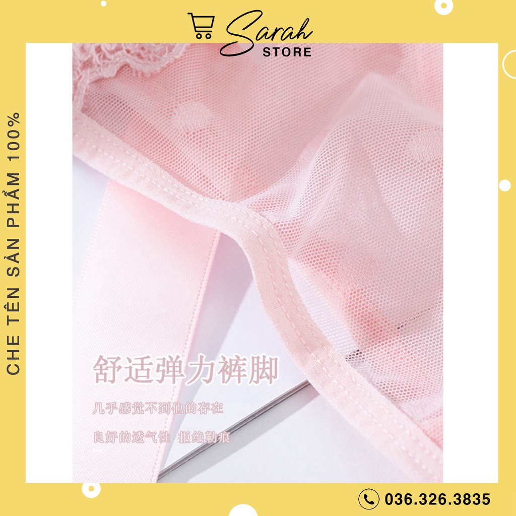Quần Lót Nữ Lọt Khe Ren Phối Nơ Bản To Sexy 8065