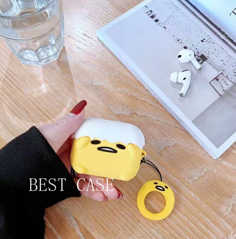 Vỏ Đựng Bảo Vệ Hộp Sạc Tai Nghe Airpods Hình Quả Trứng Ngộ Nghĩnh