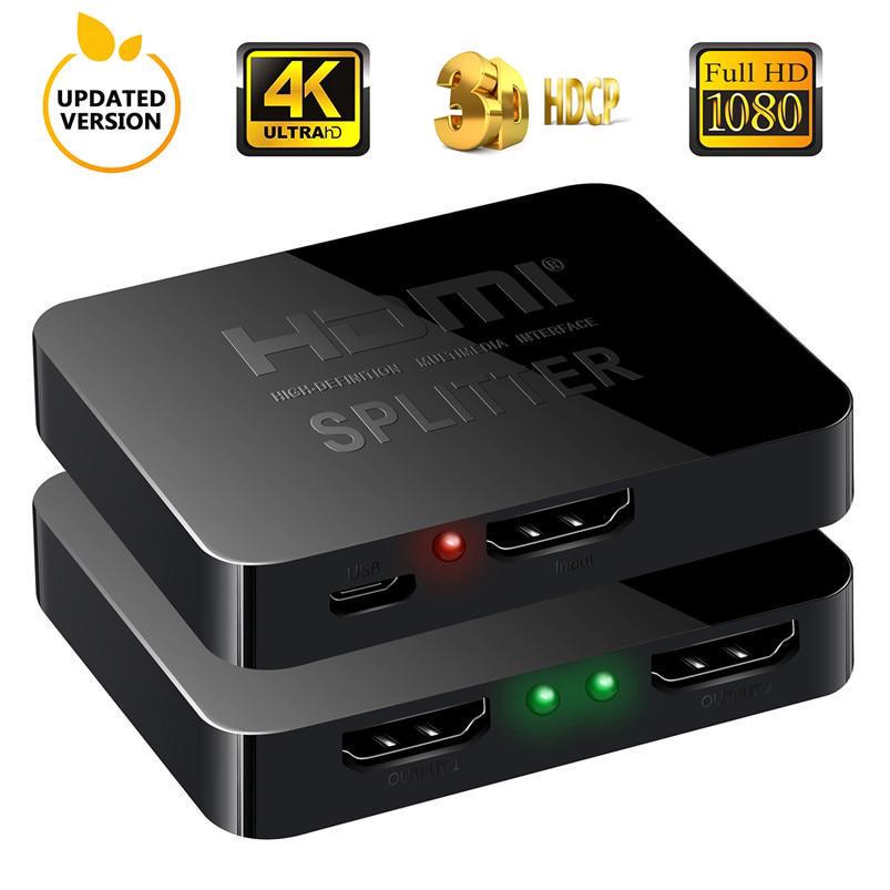 Bộ Chia Cổng HDMI 1 Đầu Vào 2 Đầu Ra HDMI Hỗ Trợ 4KX2K 3D Cho XBOX360 PS3/4/5