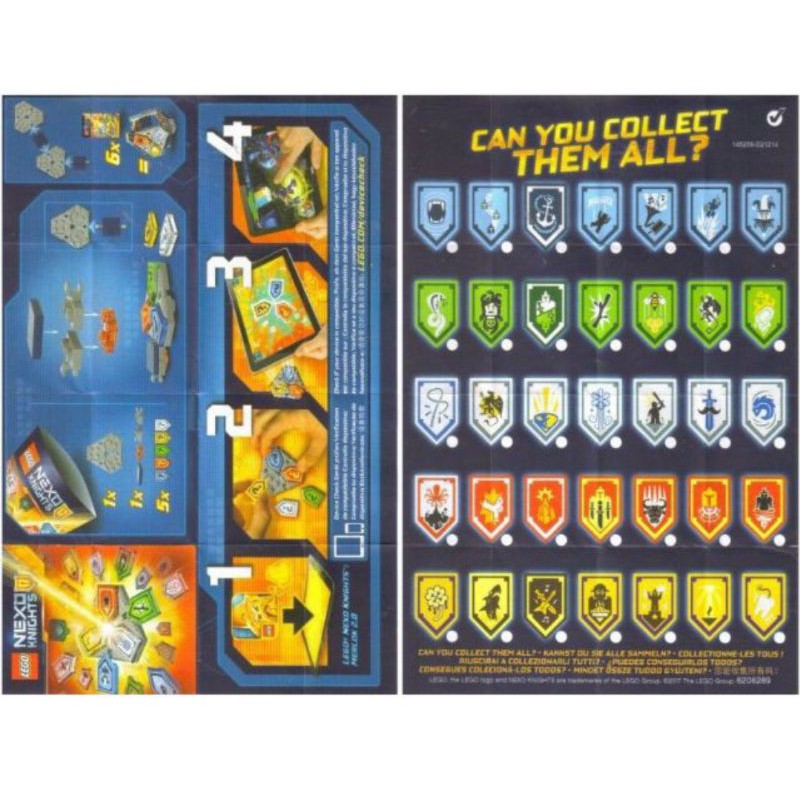 Đồ chơi Lego Nexo Nights - Bộ khiên Nexo mùa 1+2 - 70372/70373