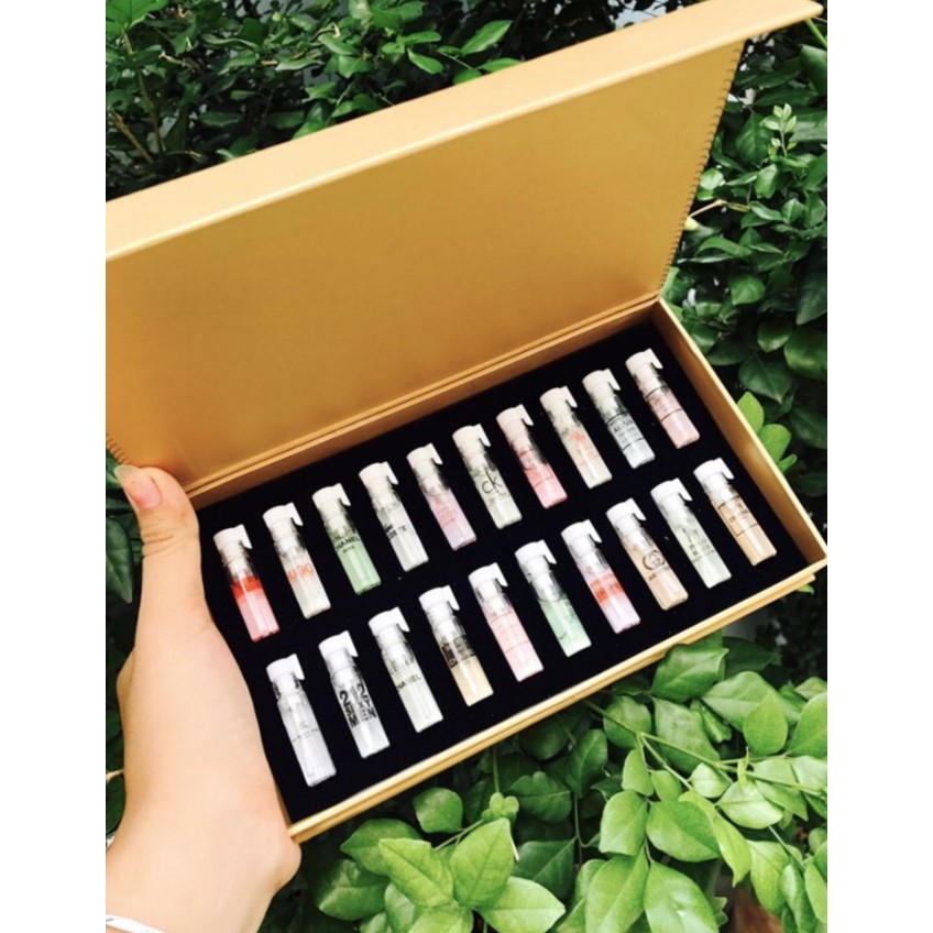 Bộ test 20 chai nước hoa chiết cao cấp Pháp 2ml: