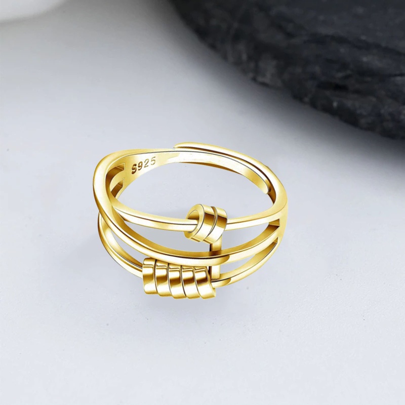 Nhẫn Hở Đính Hạt Có Thể Điều Chỉnh Kích Thước