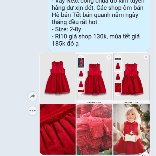 Váy next đỏ