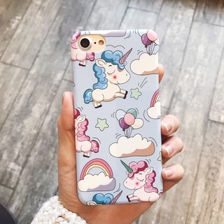 Ốp Lưng Iphone hình Rainbow Unicorn Kì Lân Cầu Vồng nhẹ nhàng cho iphone 6 6plus 6s 6s 7 7plus 8 8plus x xs xs max a76