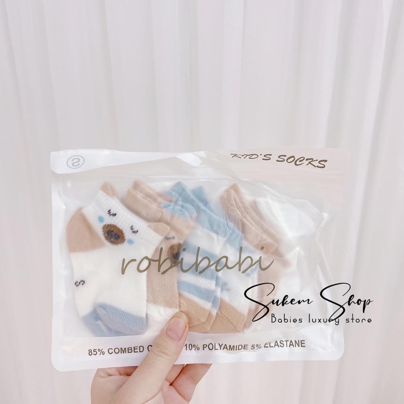 set 5 đôi tất Kid sock bé trai bé gái