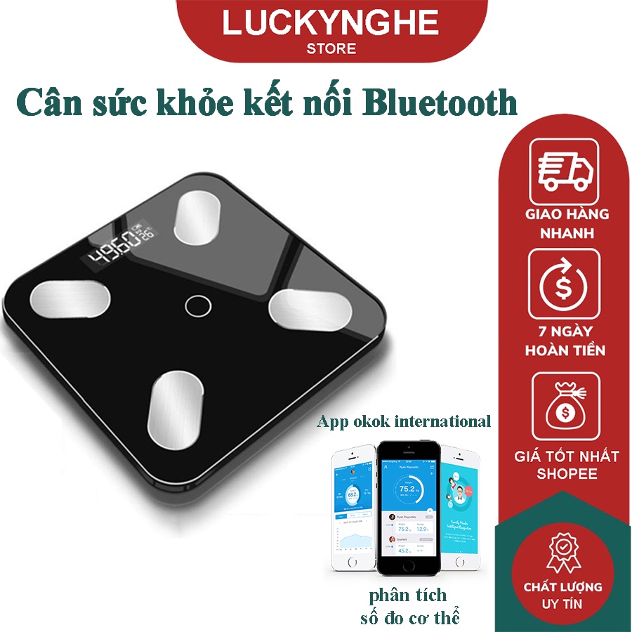 Cân Điện Tử Kết Nối Bluetooth Đo Chỉ Số Sức Khỏe(Loại 1)-HÀNG CHÍNH HÃNG