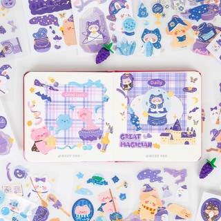 Set 10 tấm sticker Magic Animal dễ thương