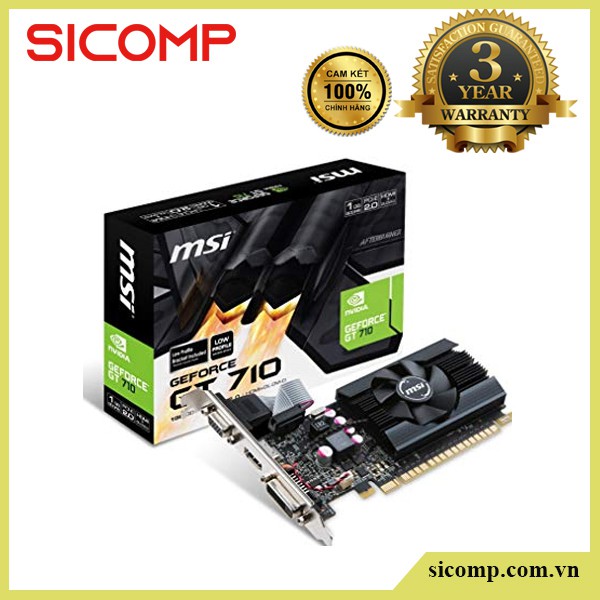 Vga MSI GT 710 2GD3 LP, new, bảo hành chính hãng 36th
