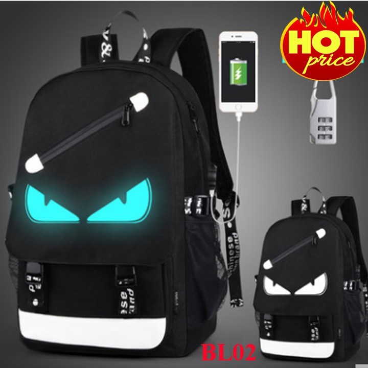 Balo nam nữ đi học phát sáng hình One Piece TẶNG , Cặp Học Sinh Mẫu Mới Nhất 2023