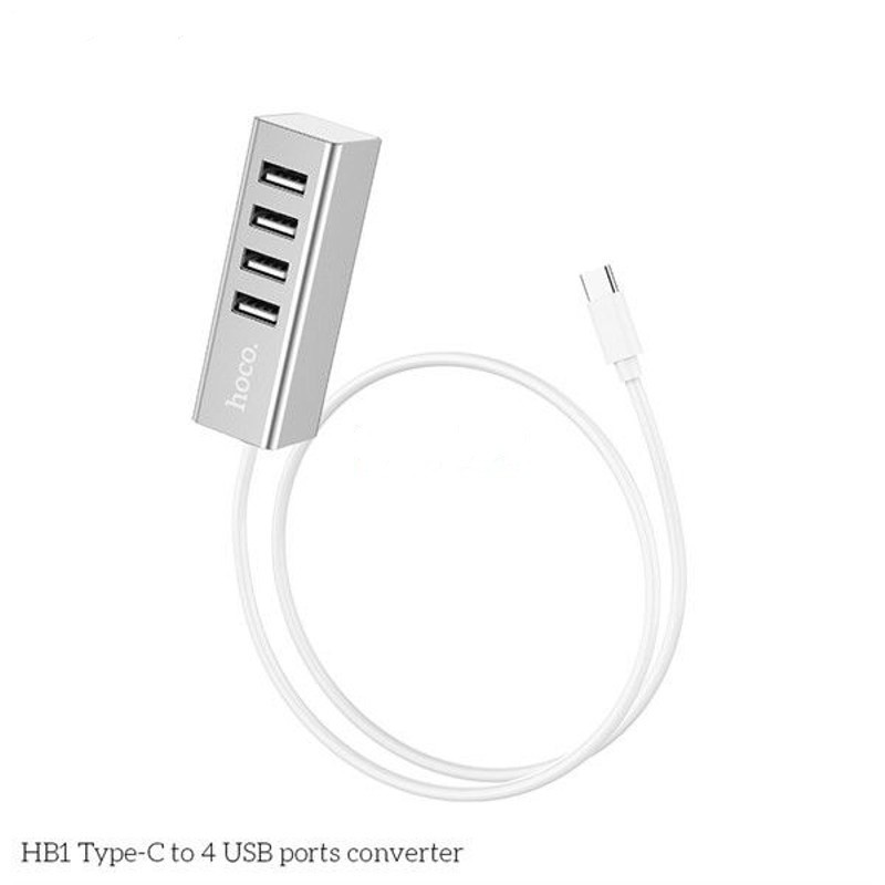 [1type-C ra 4 USB] Hub/Bộ chuyển cổng Hoco HB1