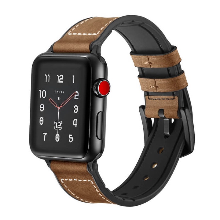 Dây Đeo Da Cao Cấp JINYA cho Apple Watch Series 3/4/5/SE/6/7