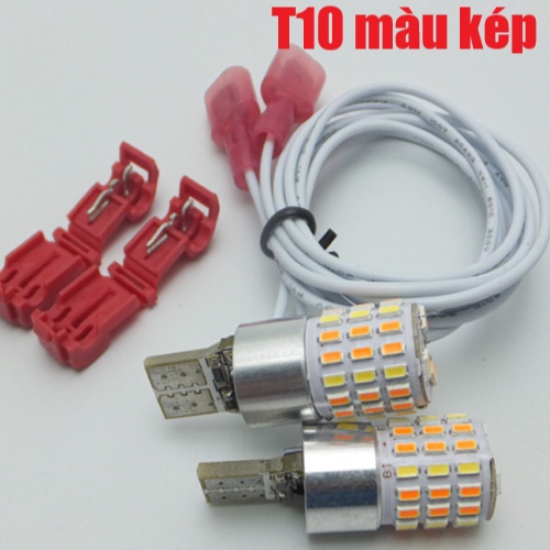 Set đèn led KEVANLY T10 T15 hai màu