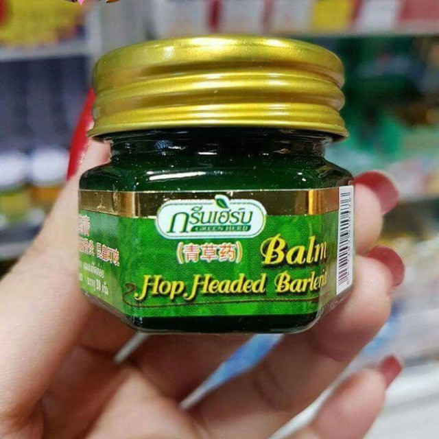 Dầu Cù Là Thảo Dược Green Herb Balm Thái Lan 10g-Giải quyết các cơn đau , nhức mõi