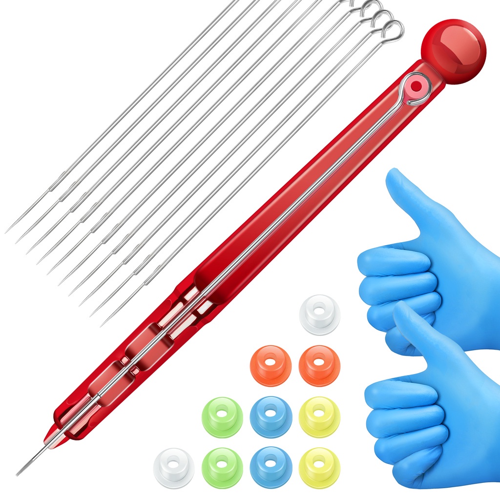 Bộ Máy Xăm Cầm Tay Kèm 10 Kim Xăm Và 2 Găng Tay Xăm Tiện Dụng