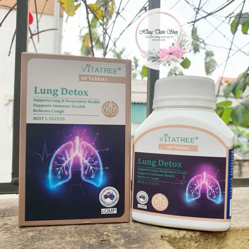 Bổ phổi, thải độc phổi Vitatree lung detox 60 viên của Úc