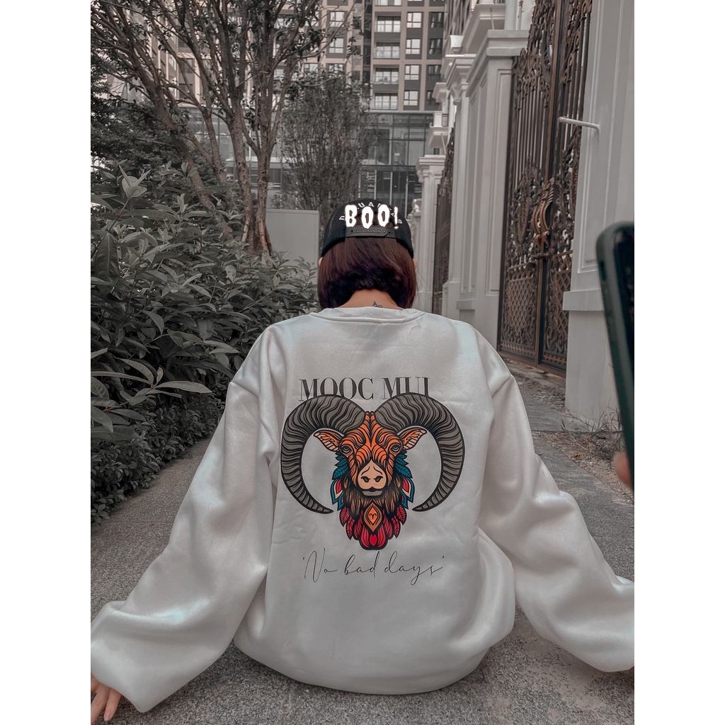 Áo Sweater MOOC CLOTHES 12 con giáp -Hình Dê | BigBuy360 - bigbuy360.vn