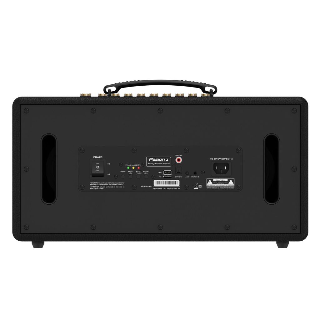 Loa karaoke di động Pasion 2, loa bluetooth xách tay cao cấp hàng chính hãng PARAMAX