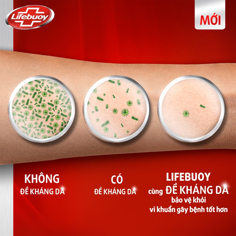Sữa tắm sạch khuẩn Lifebuoy Bảo Vệ Vượt Trội 10  (Đỏ)- Chai 1,1KG