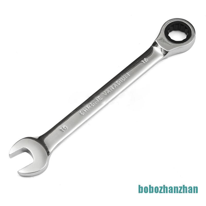 [bobozhanzhan]6mm-32mm Steel Metric Fixed Head Ratchet Spanner Gear Wrench Hand Nut Tools