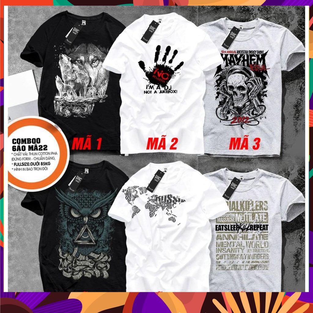 (Giá Sỉ) Áo phông cho người mập lùn - Áo phông chất thun cotton in hình siêu đẹp