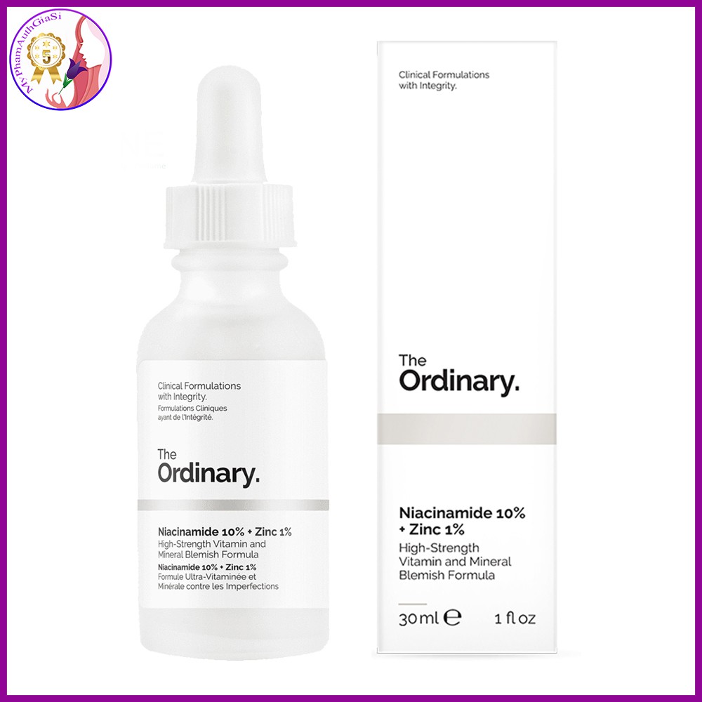 Tinh chất the ordinary ngăn ngừa giảm mụn thâm niaciaminde 10% + zinc 1% 30ml