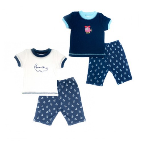 Bộ quần áo cộc tay Pijama Lullaby bé trai