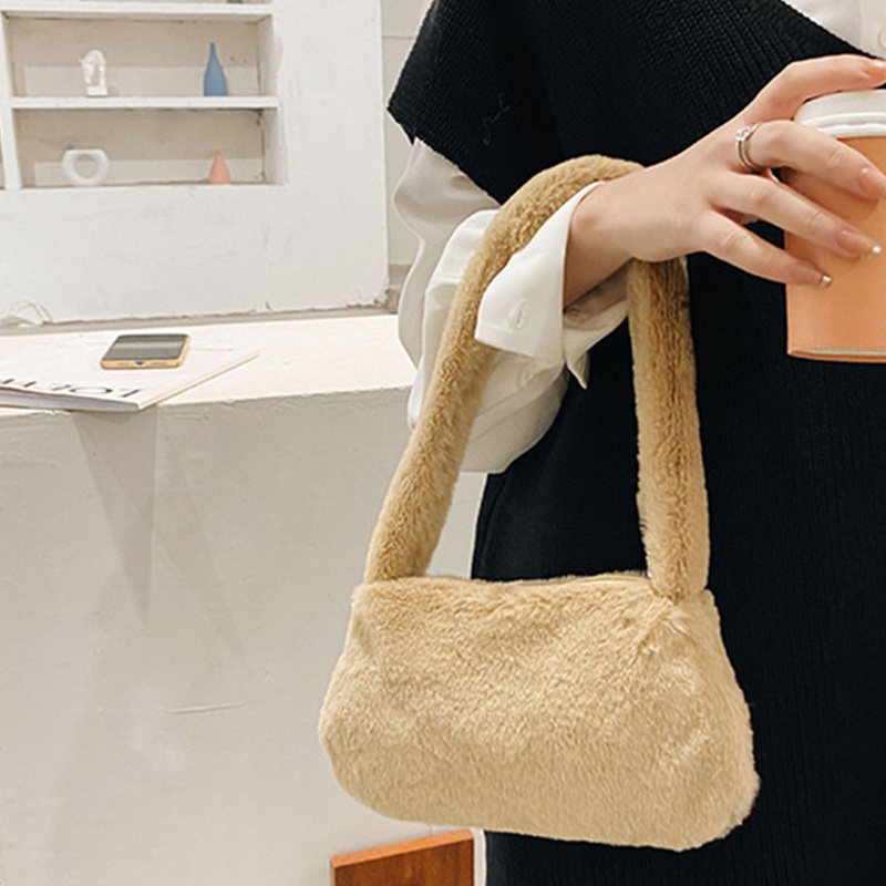 Túi Xách Lông Xù Thời Trang Xinh Xắn Dành Cho Nữ