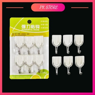 Combo 6 móc treo đồ dán tường