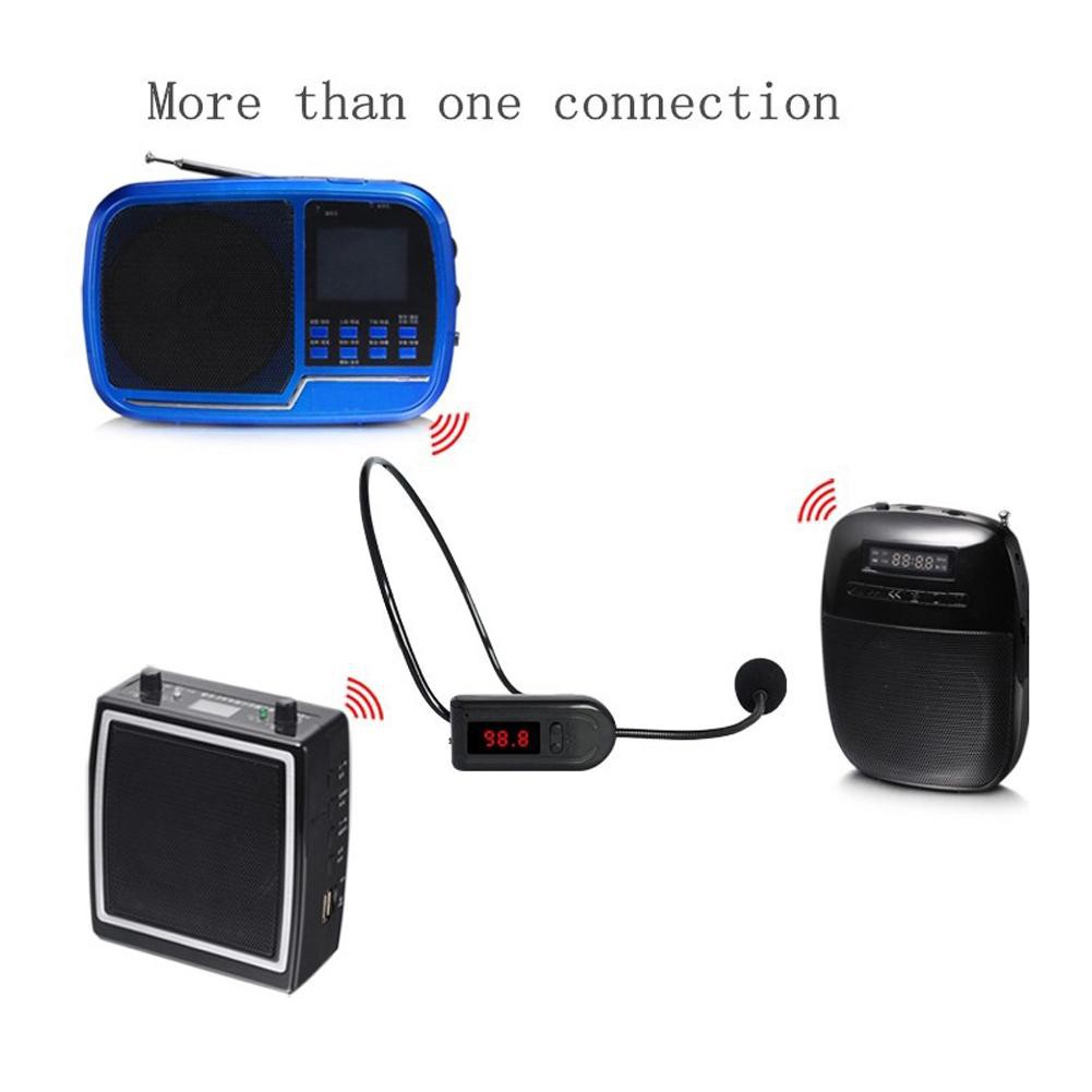 Micro không dây kết nối qua tần số FM để phát ra loa