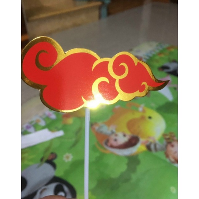 Set cắm giấy Xuân về trang trí bánh kem, chúc mừng năm mới