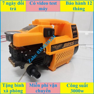 Máy rửa xe áp lực cao BOSS - 3000W (kèm bình tạo bọt tuyết)