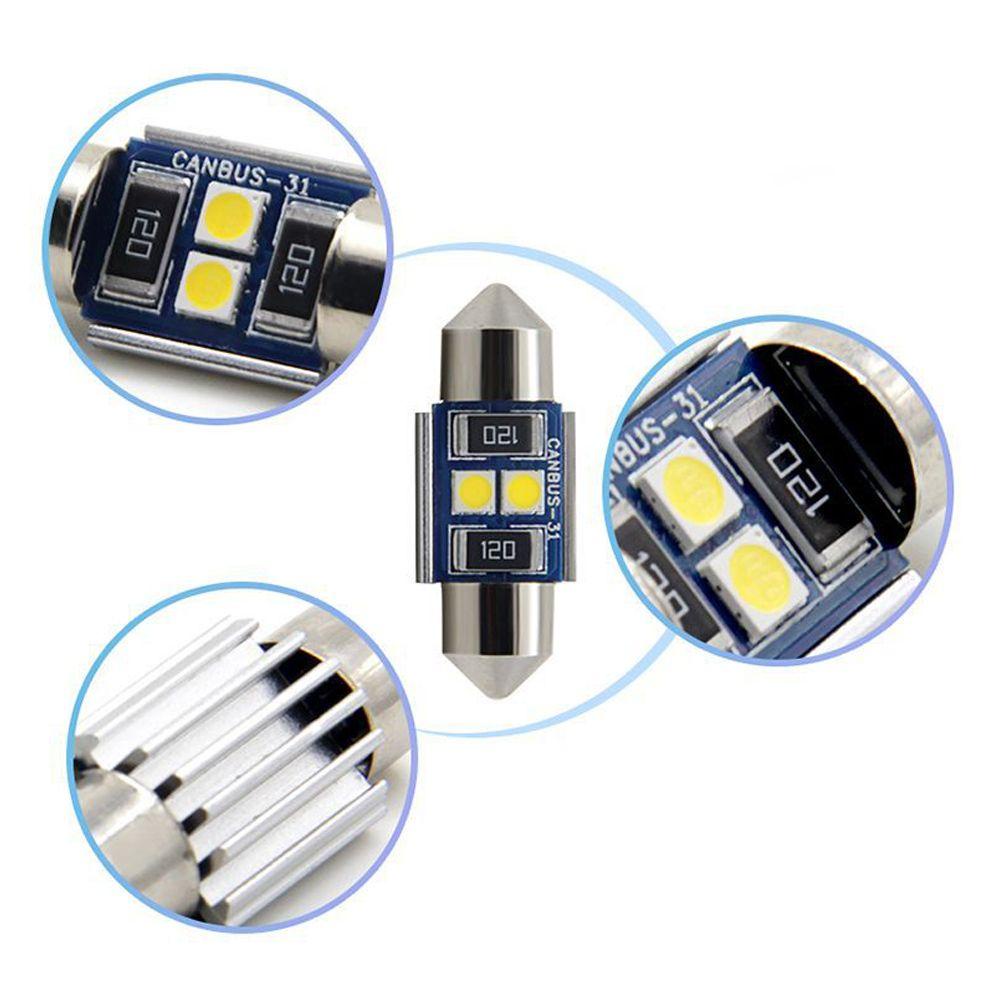 2 Đèn LED Đọc Sách DC12V 3030 2SMD COB Không Lỗi Cho Xe Hơi
