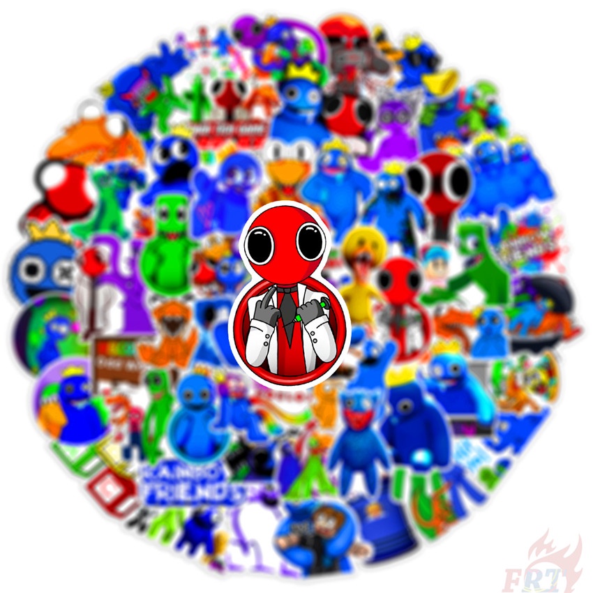Bộ 100 Cái ❉ Bạn Bè Cầu Vồng &lt; ROBLOX &gt; Loạt Hình Dán ❉ Sticker Dán Tường Chống Thấm Nước Họa Tiết Doodle Hợp Thời Trang
