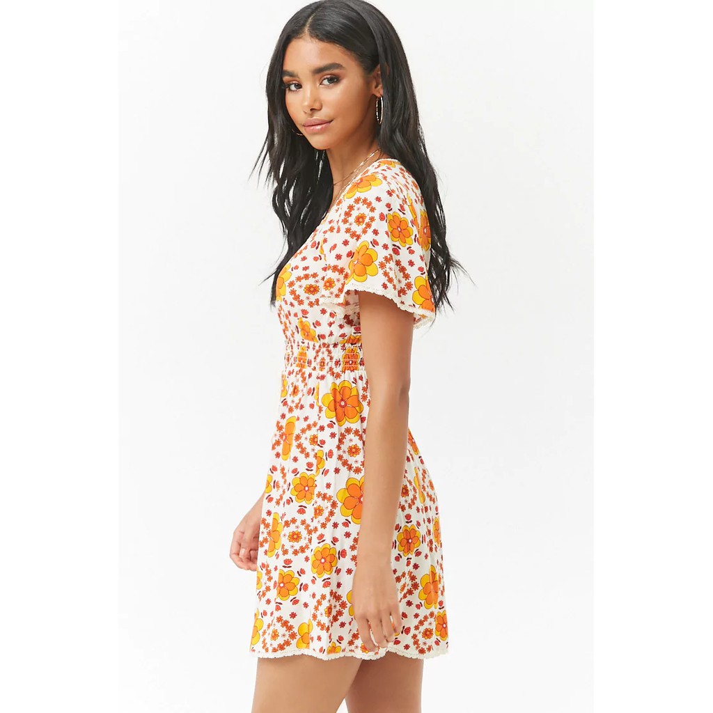 F21 AUTH VÁY HOA DÁNG XÒE