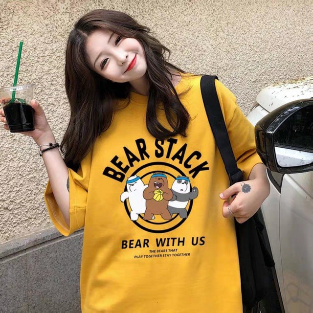 Áo phông unisex form rộng thun tay lỡ oversize nam nữ đẹp ulzzang BEARSTACK A10 | WebRaoVat - webraovat.net.vn