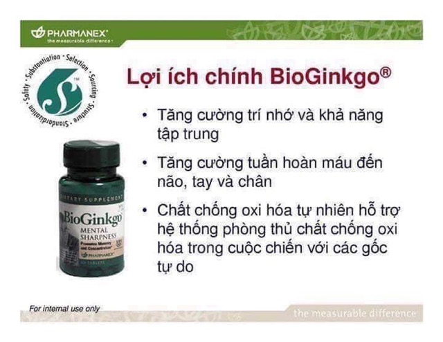Bioginkgo của Núkin Viên uống tăng cường trí nhớ