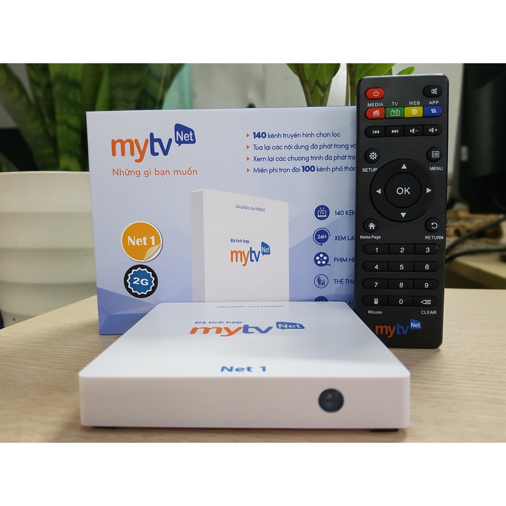 Android Tivi BOX MyTV Net phiên bản 2G/16G, chip xử lý Amlogic S905W mạnh mẽ giúp trải nghiệm mọi tính năng
