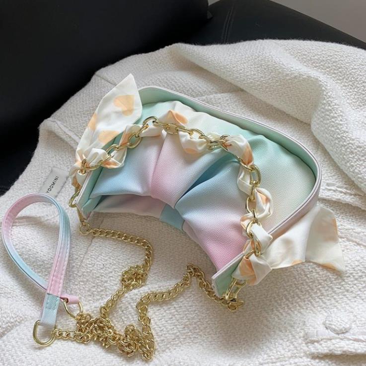 Túi xách nữ đeo chéo nhiều màu, túi xách đa sắc Trend Là Dễ phối màu siêu đẹp