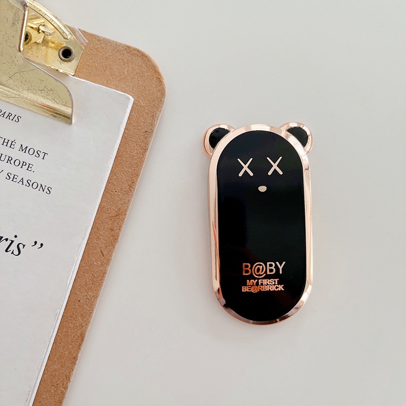 Dllencase Giá Đỡ Điện Thoại / Máy Tính Bảng mini Mạ Điện Họa Tiết Hoạt Hình Sáng Tạo