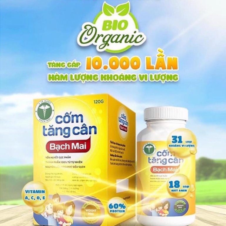 Cốm tăng cân Bạch Mai, kích thích bé ăn ngon , hấp thụ tăng cân tốt