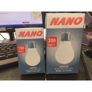 Gói 10 bóng đèn sợi đốt NANO loại 100w/200w đui E27