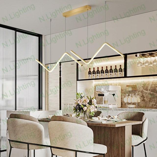 Đèn thả led trang trí bàn ăn, phòng khách, đèn bàn đảo đẹp phong cách hiện đại hot 2023