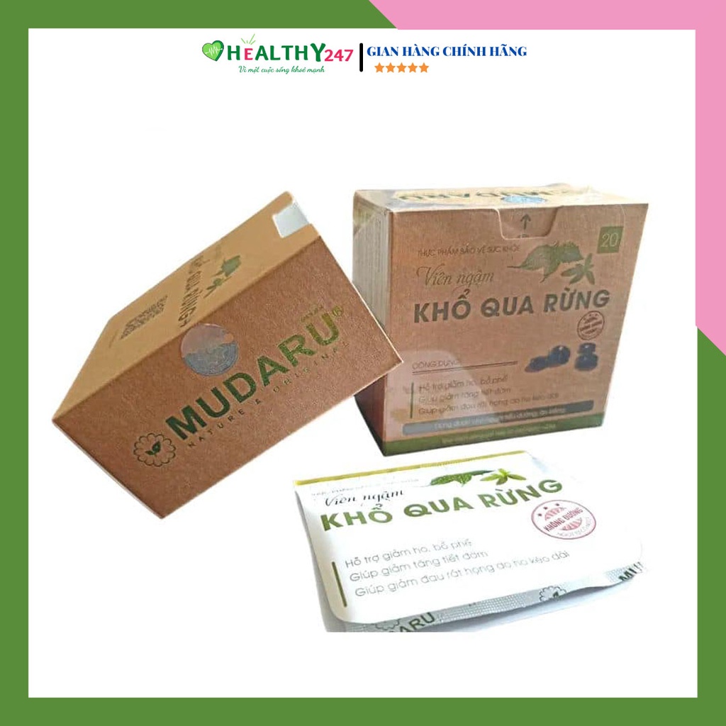 Kẹo viên ngậm Khổ Qua Rừng Mudaru không đắng mà ngọt từ cỏ ngọt dành cho người tiểu đường, ăn kiêng