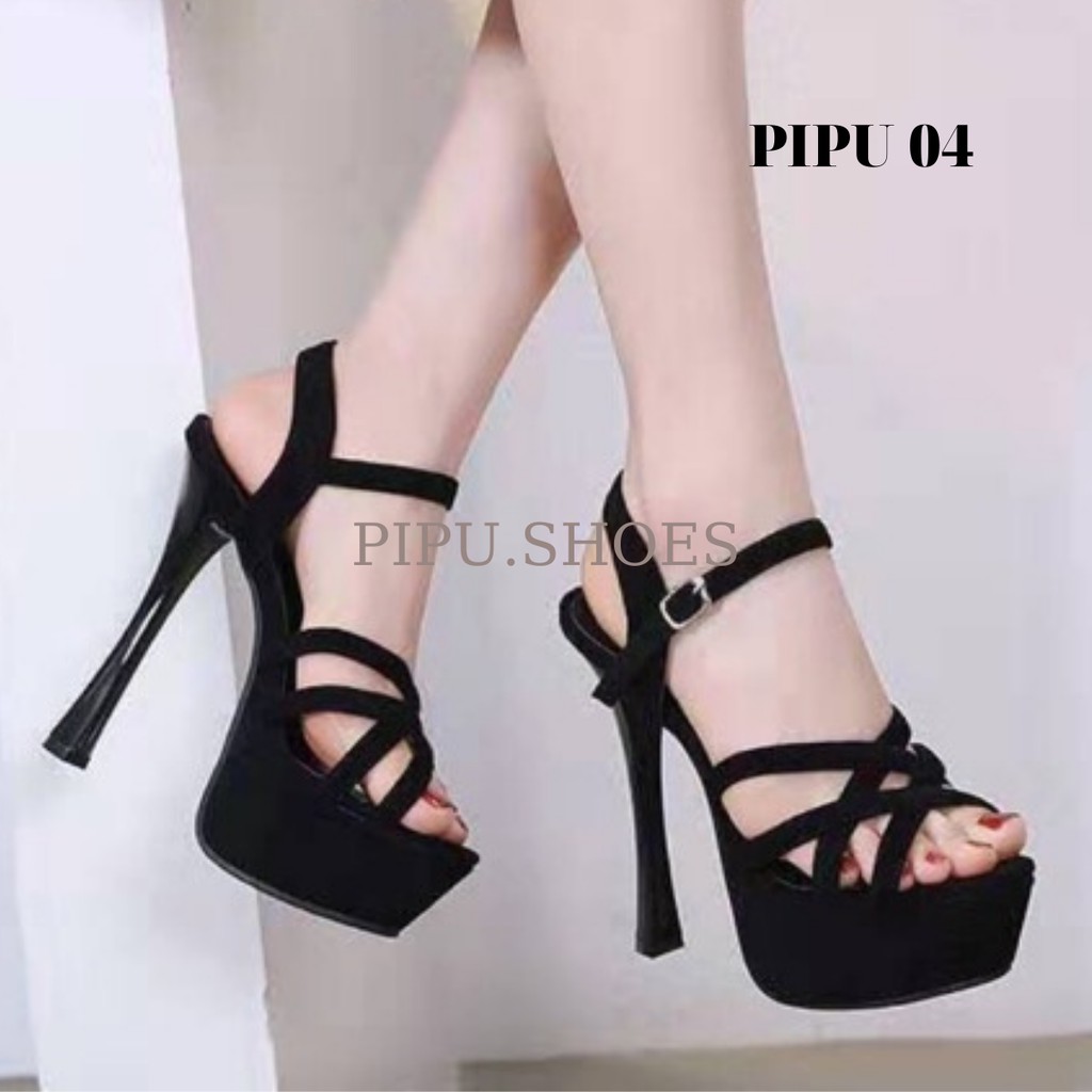 giày cao gót đế đúp 14cm &amp; 15cm, sandal cao gót nữ,catwalk giày cưới