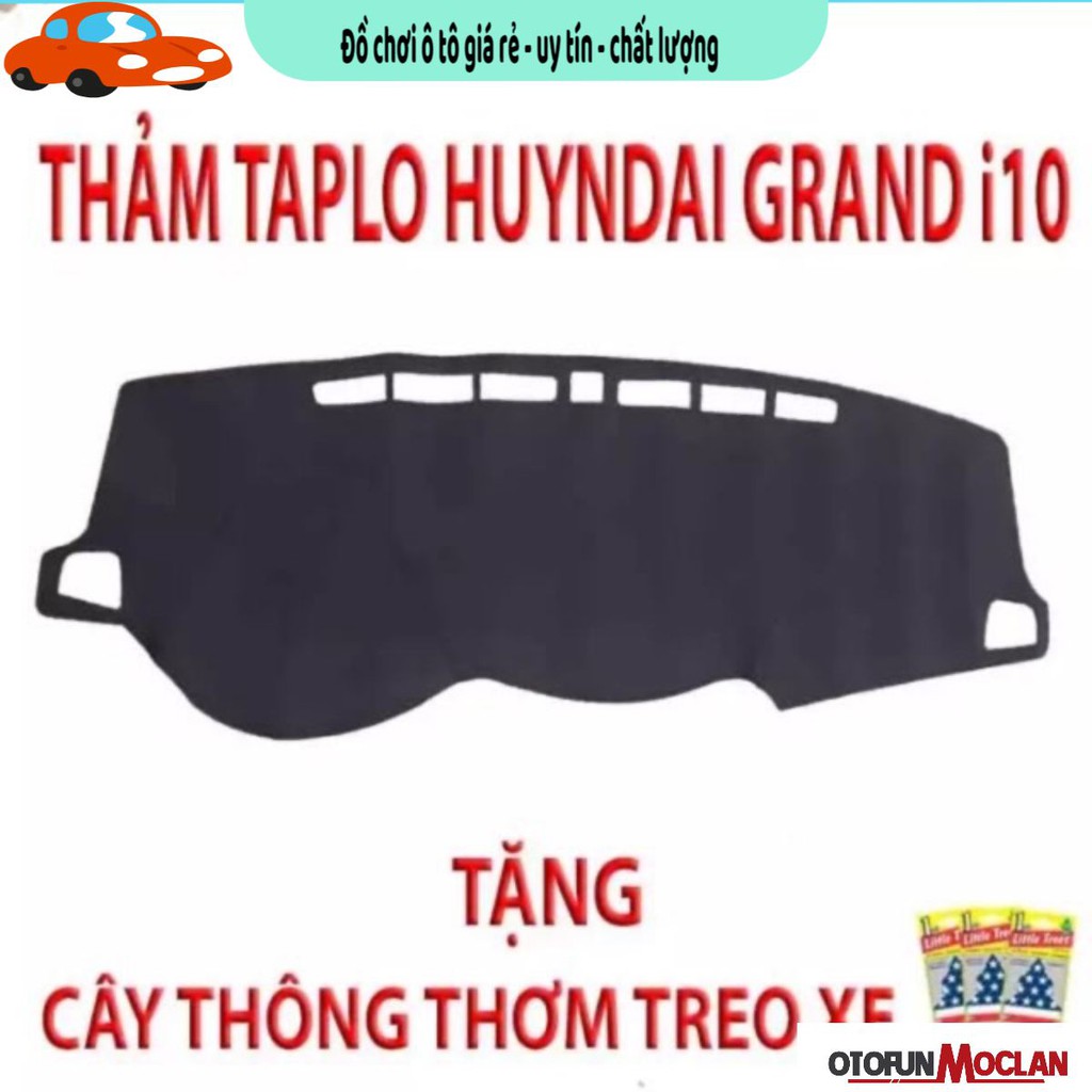 Thảm taplo bằng da pu vân cacbon hàng cao cấp đủ mọi dòng xe - grand i10 2019