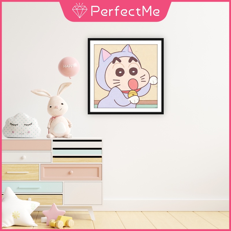 Bộ Tranh Đính Đá 5D Tự Làm 30x30cm Hình Cậu Bé Bút Chì