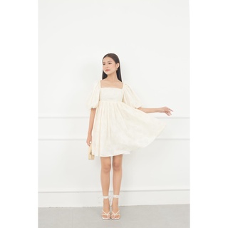 GOÛT DE JUN - Đầm babydoll vải hoa văn - Polin Dress
