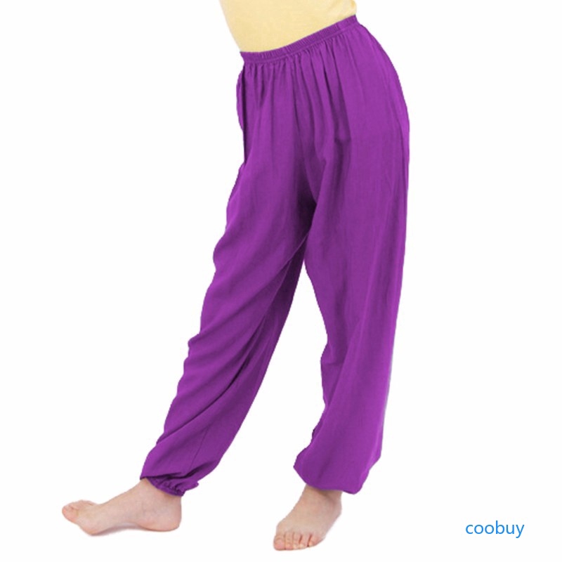 CB❤❤ Unisex Girls Boys Kids Harem Pants Dance Costume Sports Long