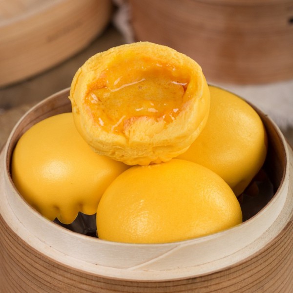 Bánh Bao Kim Sa Trứng Muối Tan Chảy - Dimsum Quảng Đông