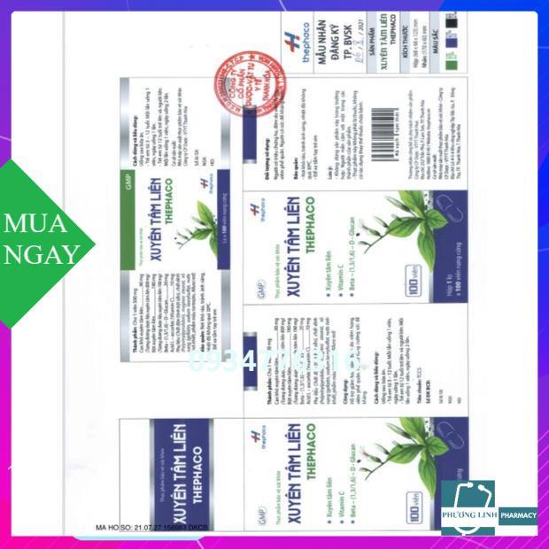 Xuyên Tâm Liên giảm ho tăng đề kháng cho trẻ em và người lớn